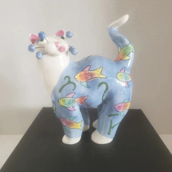 Amy Lacombe Other - Amy Lacombe Willits 2002 Aquarium  Fish Bowl Cat Figurine .